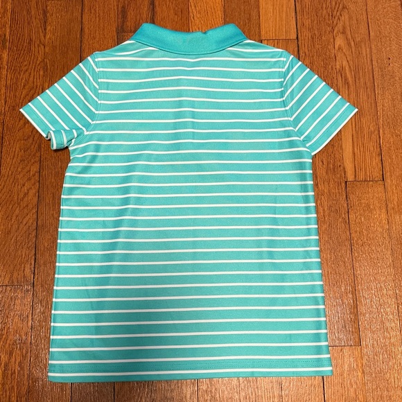 Crown & Ivy Boys Polo Shirts Lot - Blue & Green Striped Size 7 - Picture 9 of 9